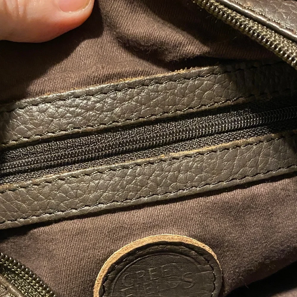 Elegant Brown Leather Shoulder Bag